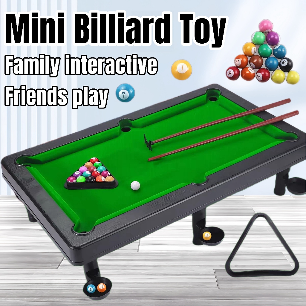 Mini Billiard Table Set For Kids Billiard Ball Snooker Pool Top Game ...