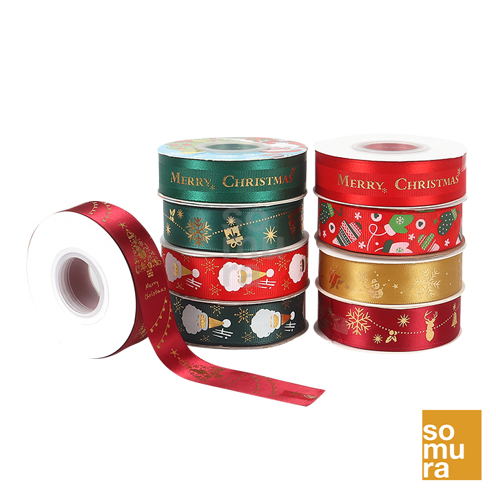 2.5 CM - 22M Christmas Ribbon – Gift Wrapping, Floral Decorations ...