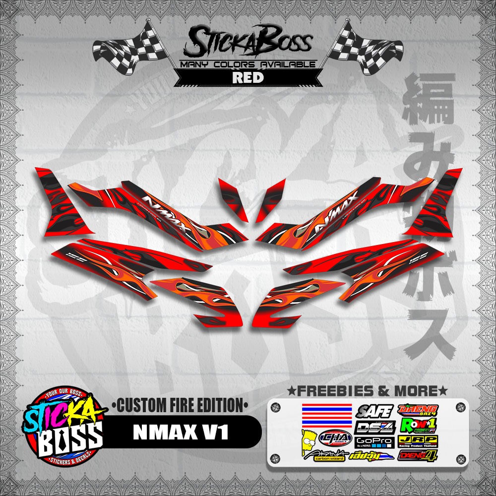 STICKER DECALS for NMAX V1 (CUFIED) By STICKABOSS (SOFIE LAMINATED ...