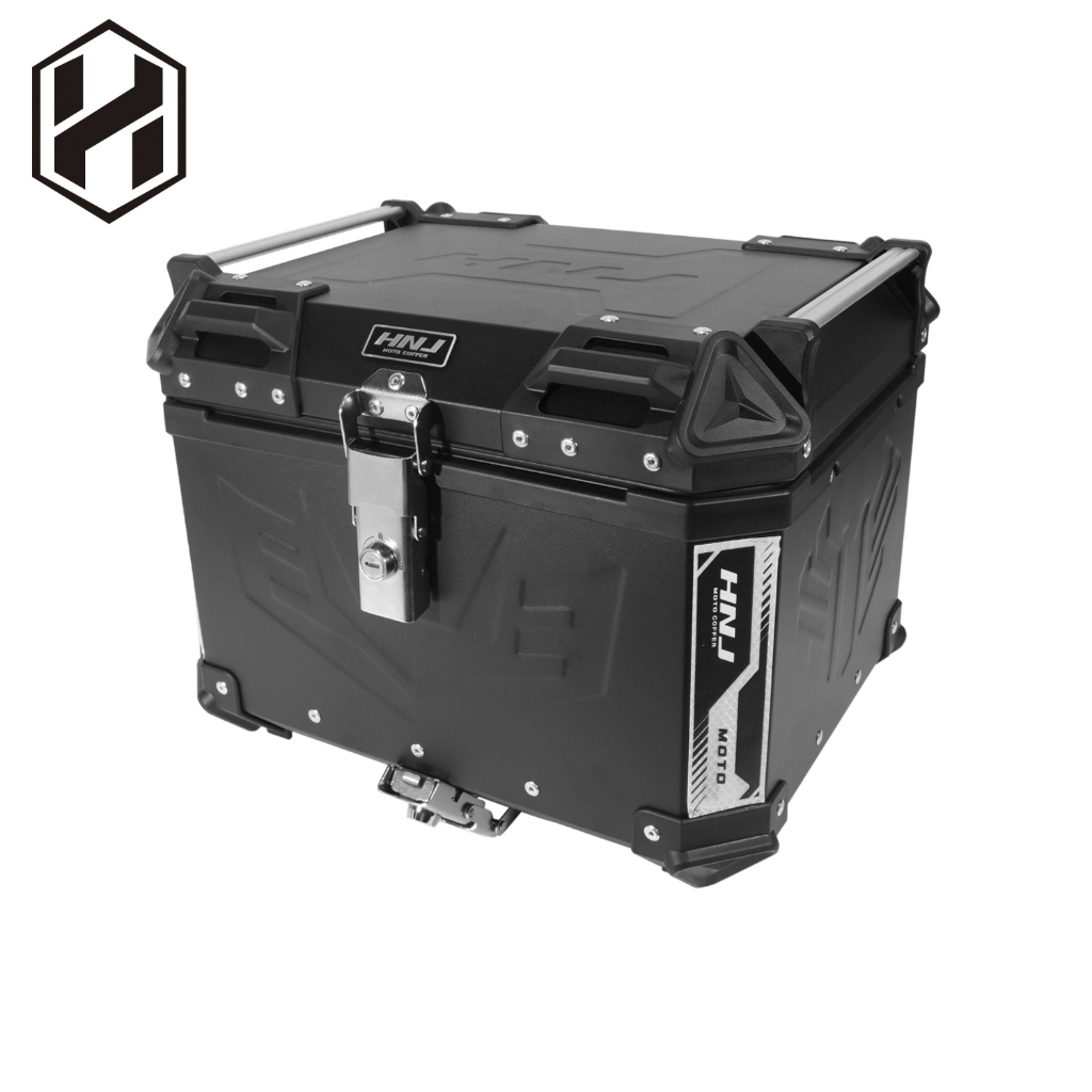 HNJ Hero Box 45 Liters Top Box Dual Lock With Metal Base Plate | Shopee ...