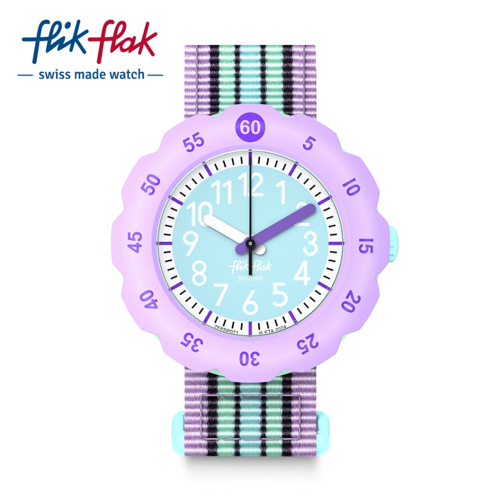 FLIK FLAK Orologio Educativo Per Bambini LOOP IN BLUE - Cinturino Con Chiusura VELCRO, Blu, Modello ZFPSP074