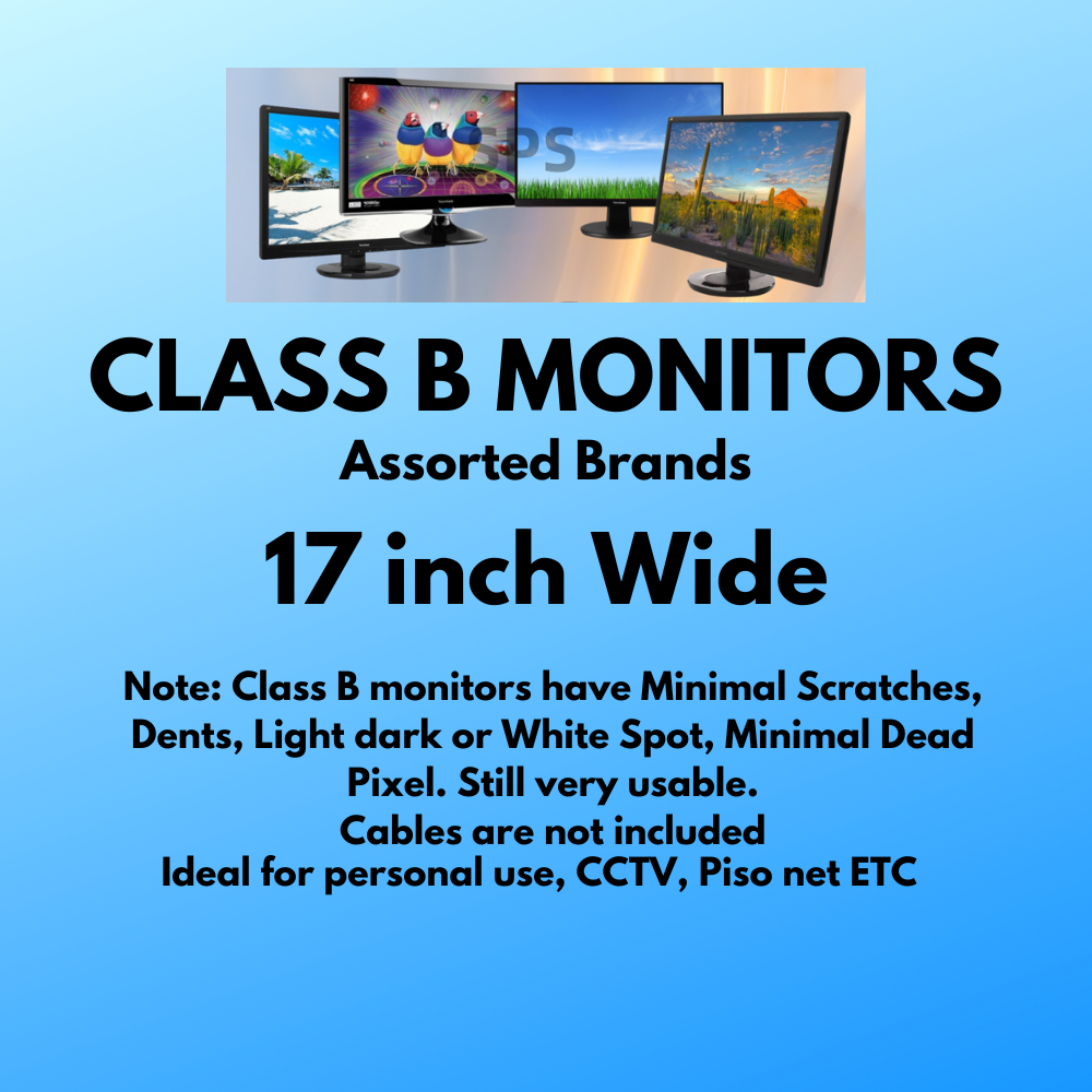 Class B Monitors for personal use CCTV pisonet Used | Shopee Philippines