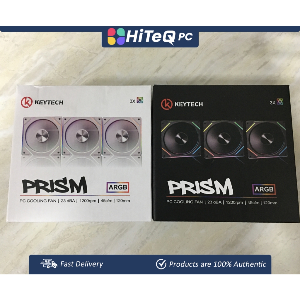 HiteqPC 120mm ARGB 3 in 1 Fan Kit w/ Fan Hub and Remote Control