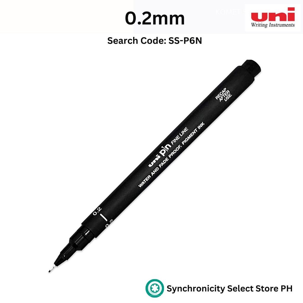 UNIPIN Vector Set SS-P6N | UNI PIN Technical Drawing Pen (0.05MM - 0 ...