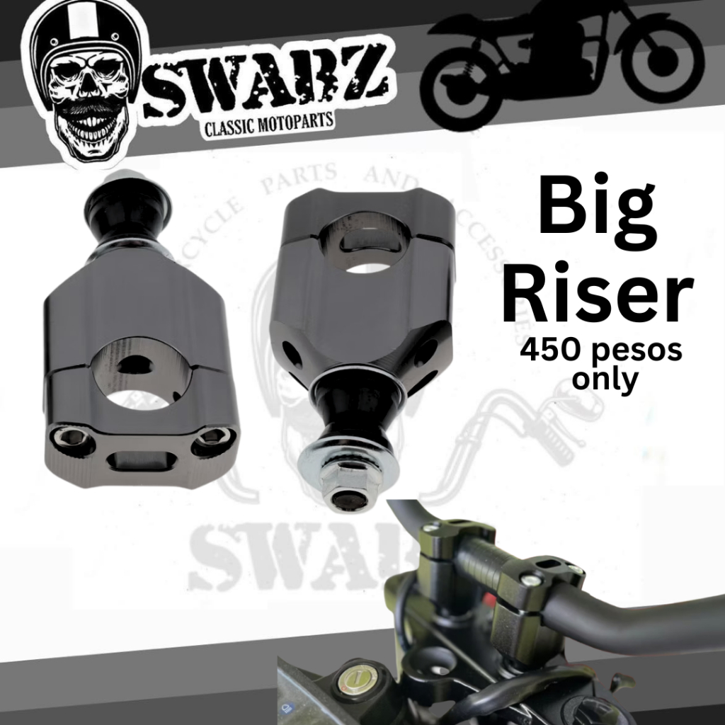 Big riser Handle Bar Clamp 28mm | Shopee Philippines