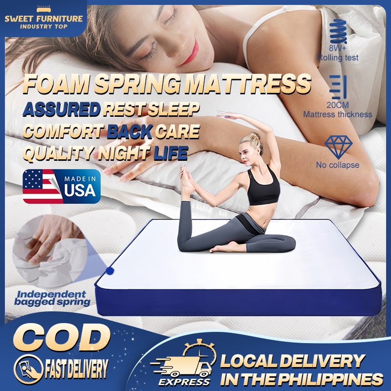 7.9 Inch Foam Spring Mattress Comfort Back Care Foam Mattress Single