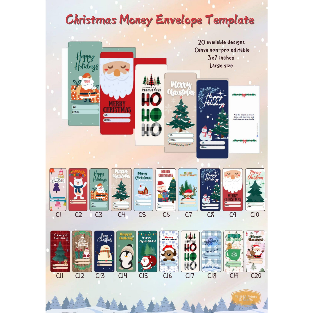 Money Envelope Christmas Angpao Large Size (kasya isang bill ng hindi