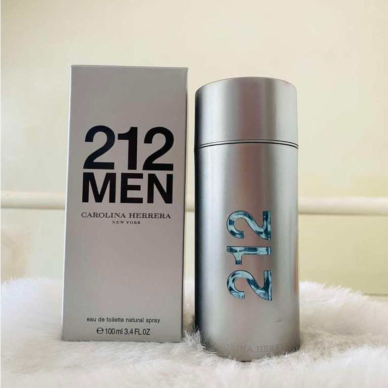 212 MEN CAROLINA HERRERA EAU DE TOILETTE 100ML SPRAY Shopee Philippines