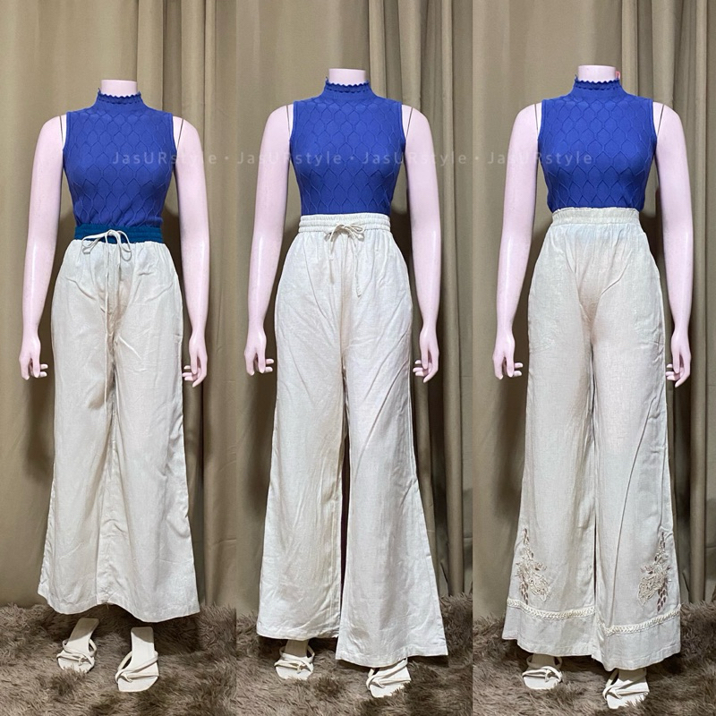 New Arrival HW TrousersSquare PantsSlacksWideLeg•Straight Cut