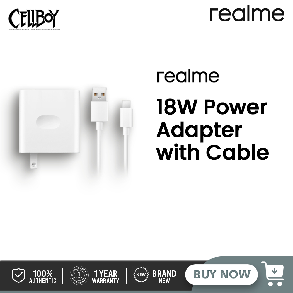 Realme 18W Power Adapter with Cable | Shopee Philippines