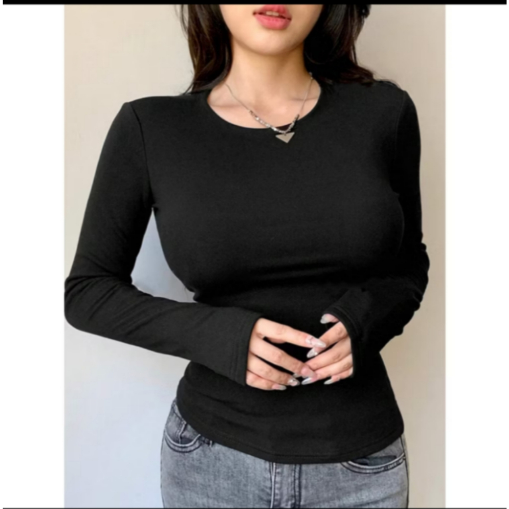 Buy 1 Take 2& Buy 1 Take 1& Single PCS Double Lining Long Sleeves Basic ...