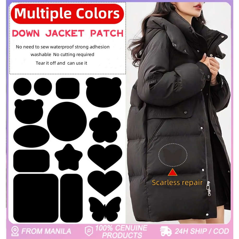 Down Jacket Patch Scarless repair Waterproof Sticker Cloth Sticker Seam ...