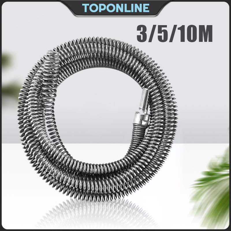 3/5/10 Meter Spring Drain Cleaner Drain Snake Wire Drainage Clog