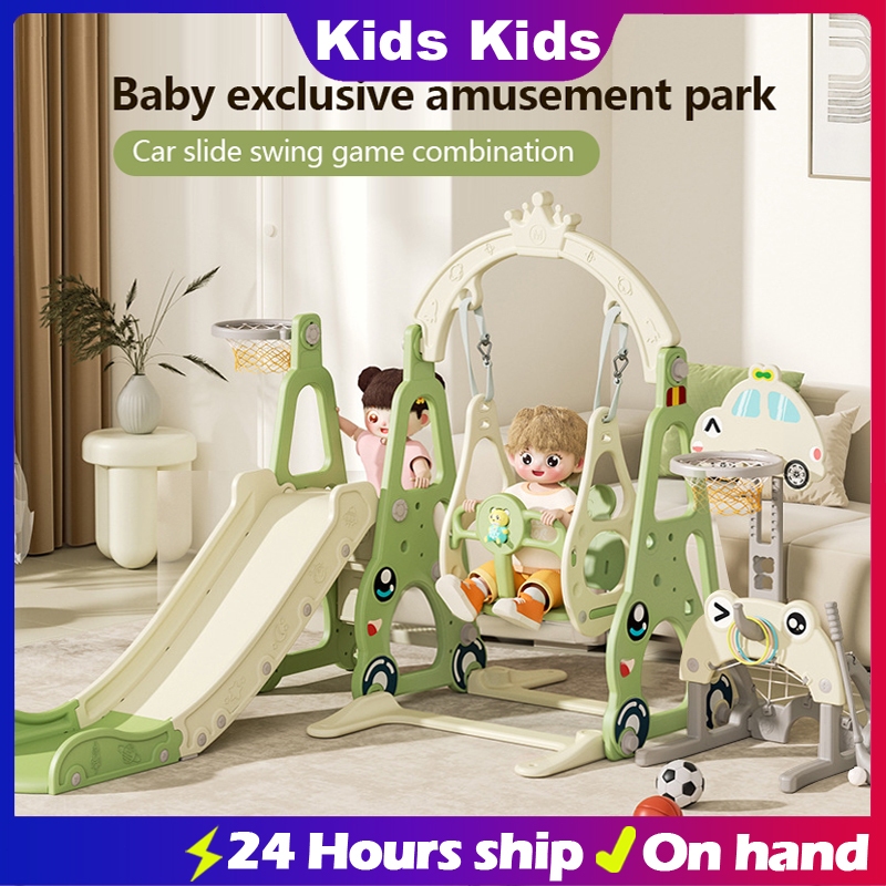 3 in 1 Slide For Kids Playground Set For Kids Outdoor Big Swing For