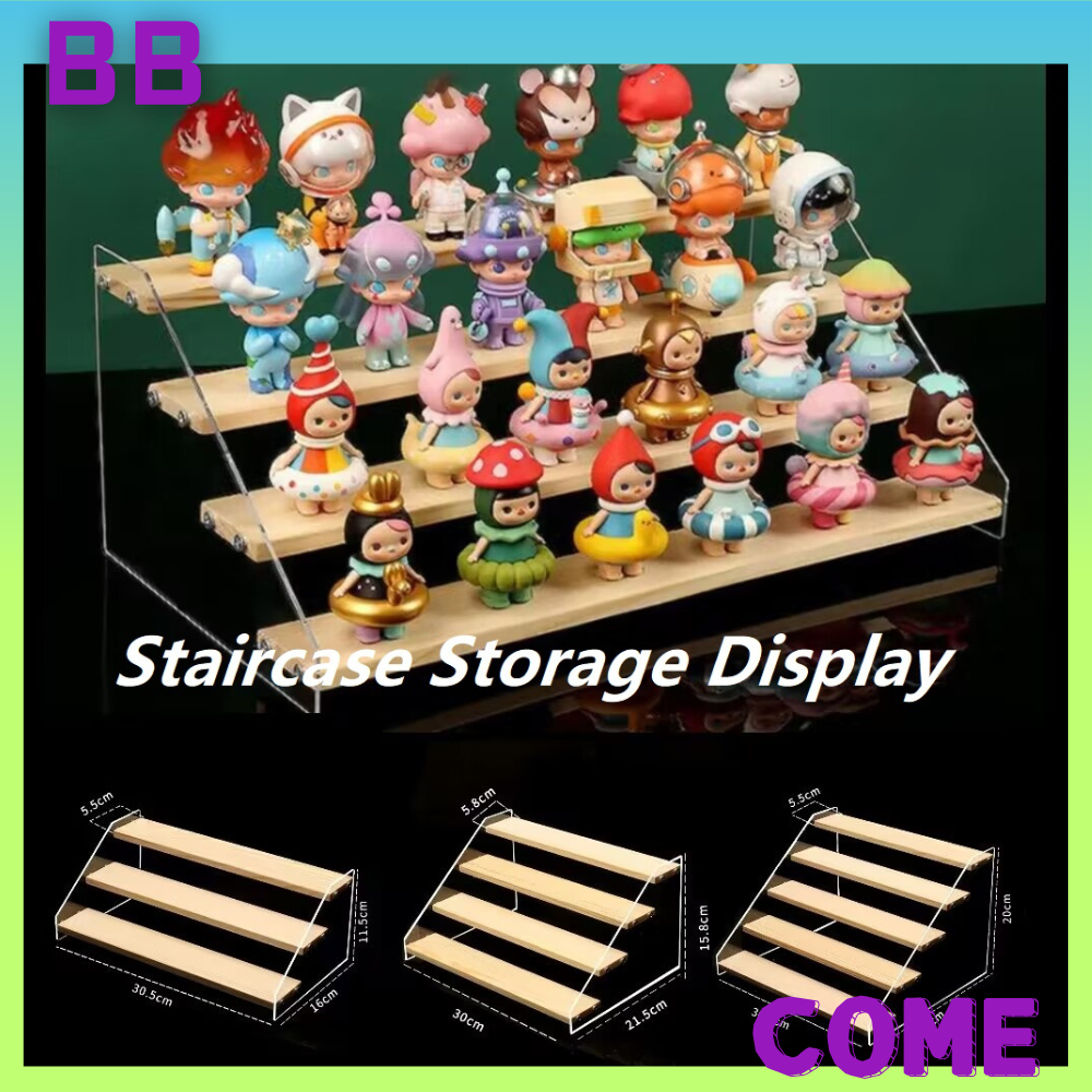 5-Layer Ladder Acrylic Display Storage Rack Display Stand Multi-layer ...