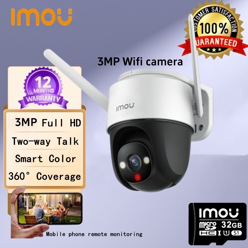 Dahua Home Security Camera 360° 3MP 5MP Full-color Two-way Talk Outdoor  Weatherproof CCTV Camera