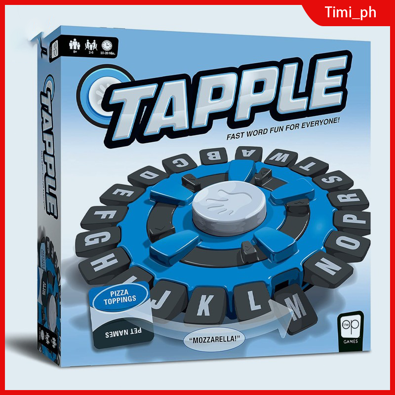 TAPPLE Word Game FastPaced Family Board Game Choose a Category