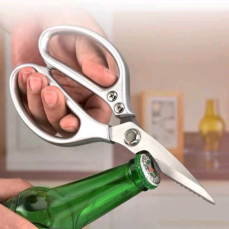 304 Stainless Steel Kitchen Scissors Heavy Duty Multipurpose Kitchen ...