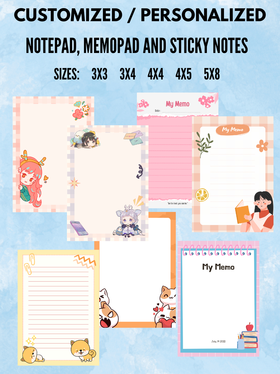Customized / Personalized Notepad, Memopad | Shopee Philippines