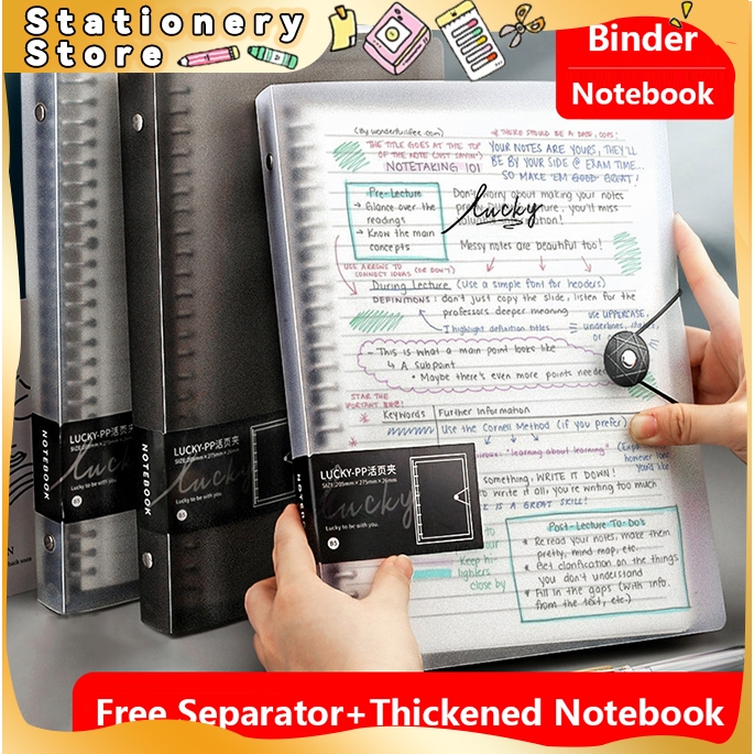 A5/B5/A4 Binder School Supplies Notebook Refill Loose Leaf 60 sheets ...
