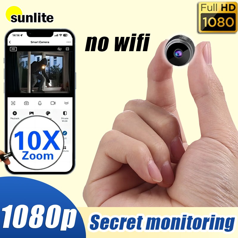【New upgrade】1080P Hidden Camera CCTV Camera Wifi Connect To Cellphone ...