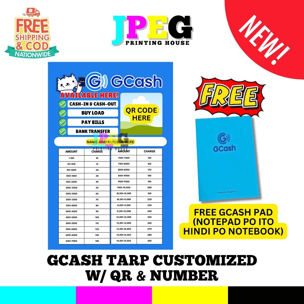CUSTOMIZED GCASH #12 Tarpaulin with QR Code and Name Number Tarpulin ...