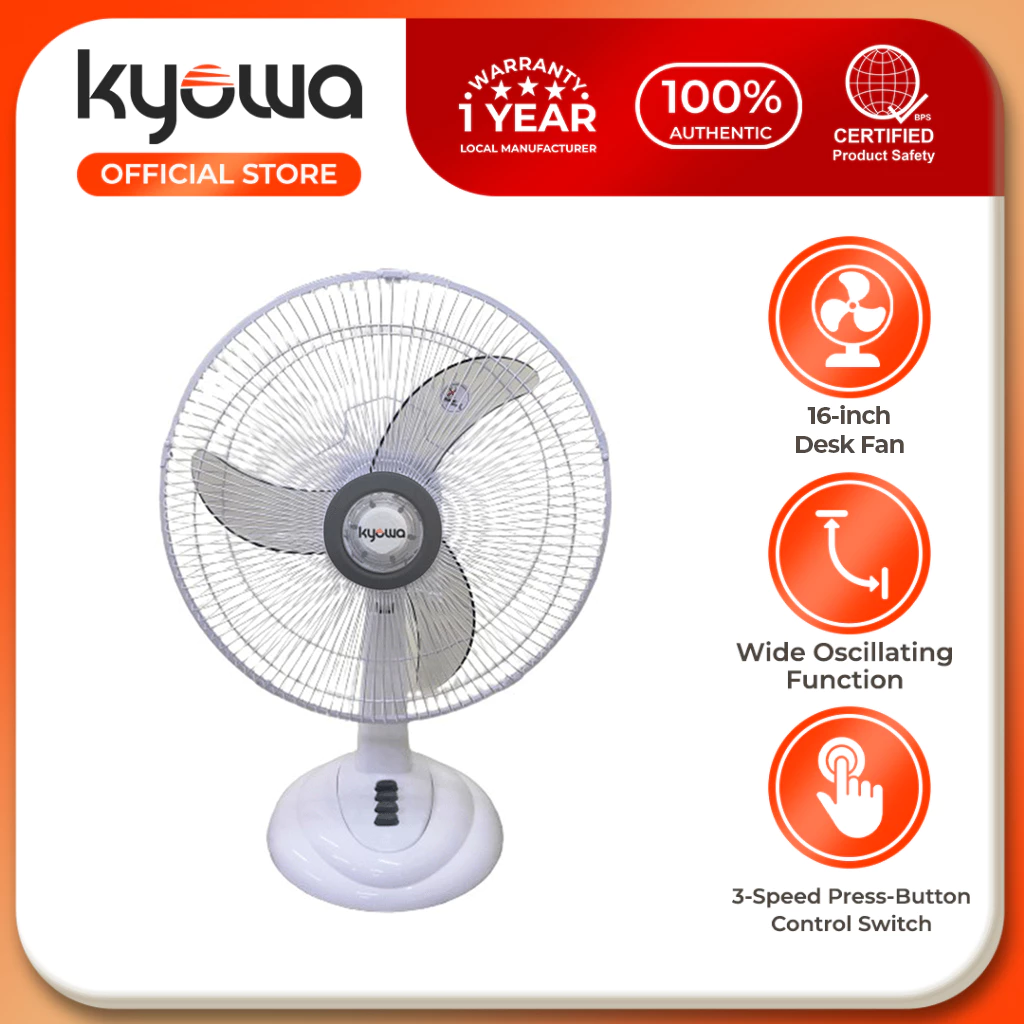 Kyowa KW-6704 16 inch Desk Fan