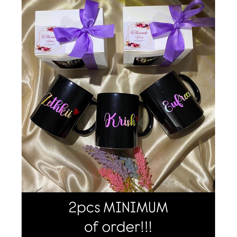 PERSONALIZED Plain Mug with NAME (Decals Sticker) | Shopee Philippines