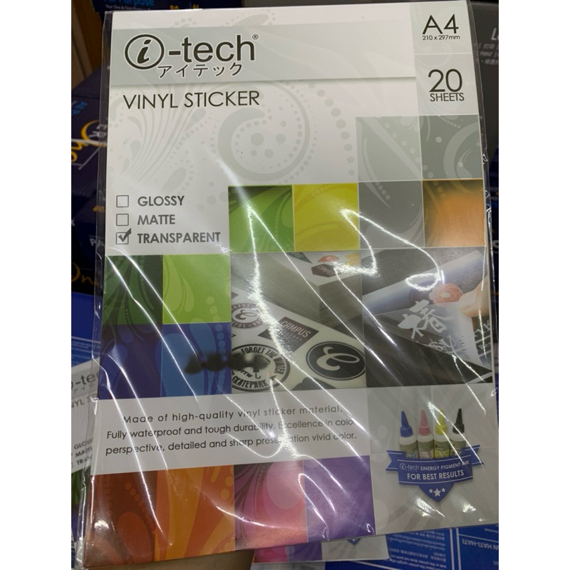 ITECH vinyl sticker 20pcs/pack Glossy/Matte/Sticker | Shopee Philippines