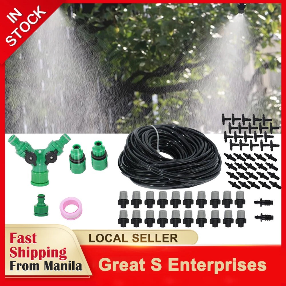 30M Misting Cooling System for Outdoor Patio Garden Greenhouse ...