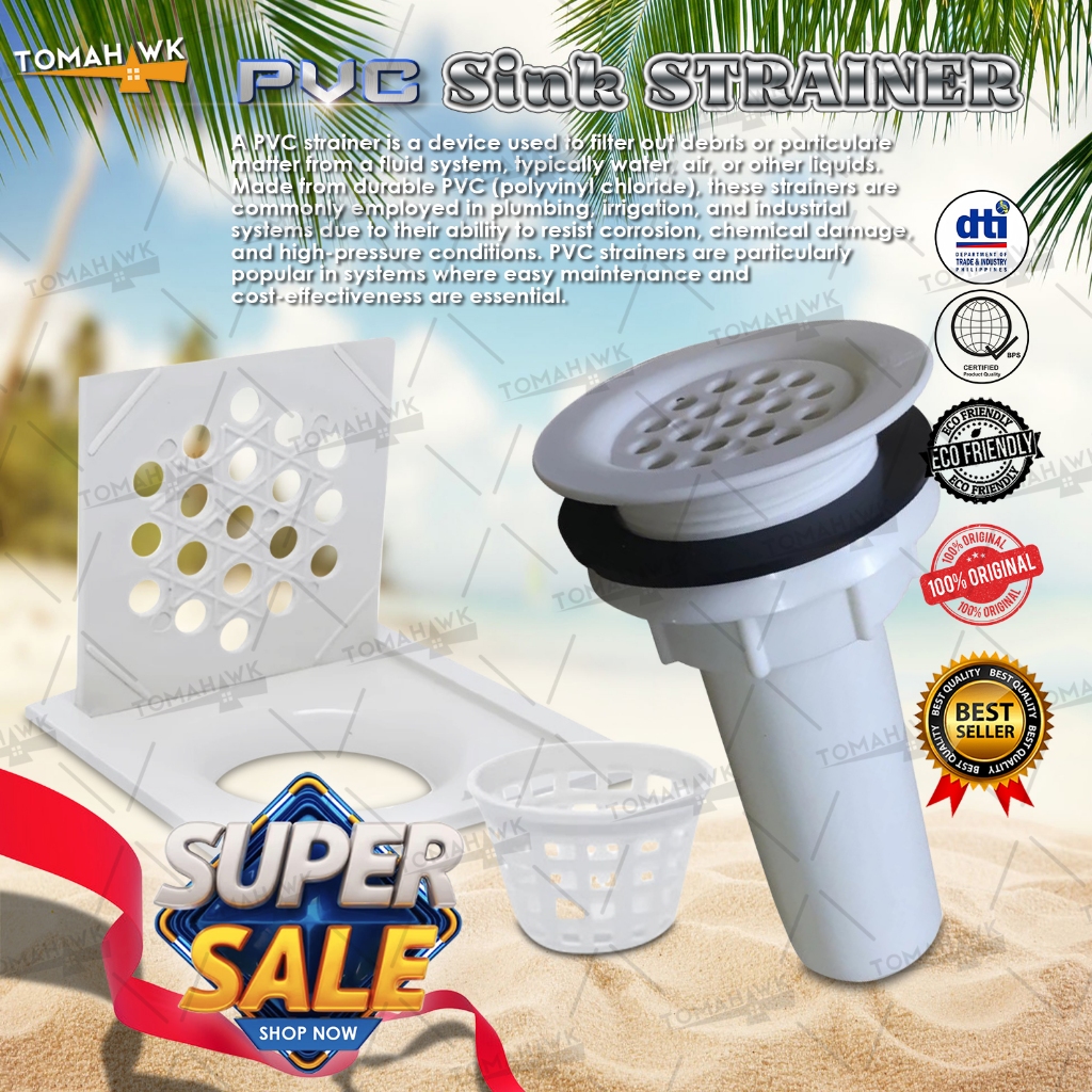 TOMAHAWK PVC PMR SINK STRAINER 2-1/2 SOLD PER PIECE KICTHEN SINK COLOR ...