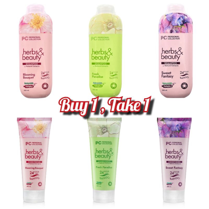 Buy 1, Take PC Herbs & Beauty Sweet Fantasy Shampoo & Conditioner 200ml ...