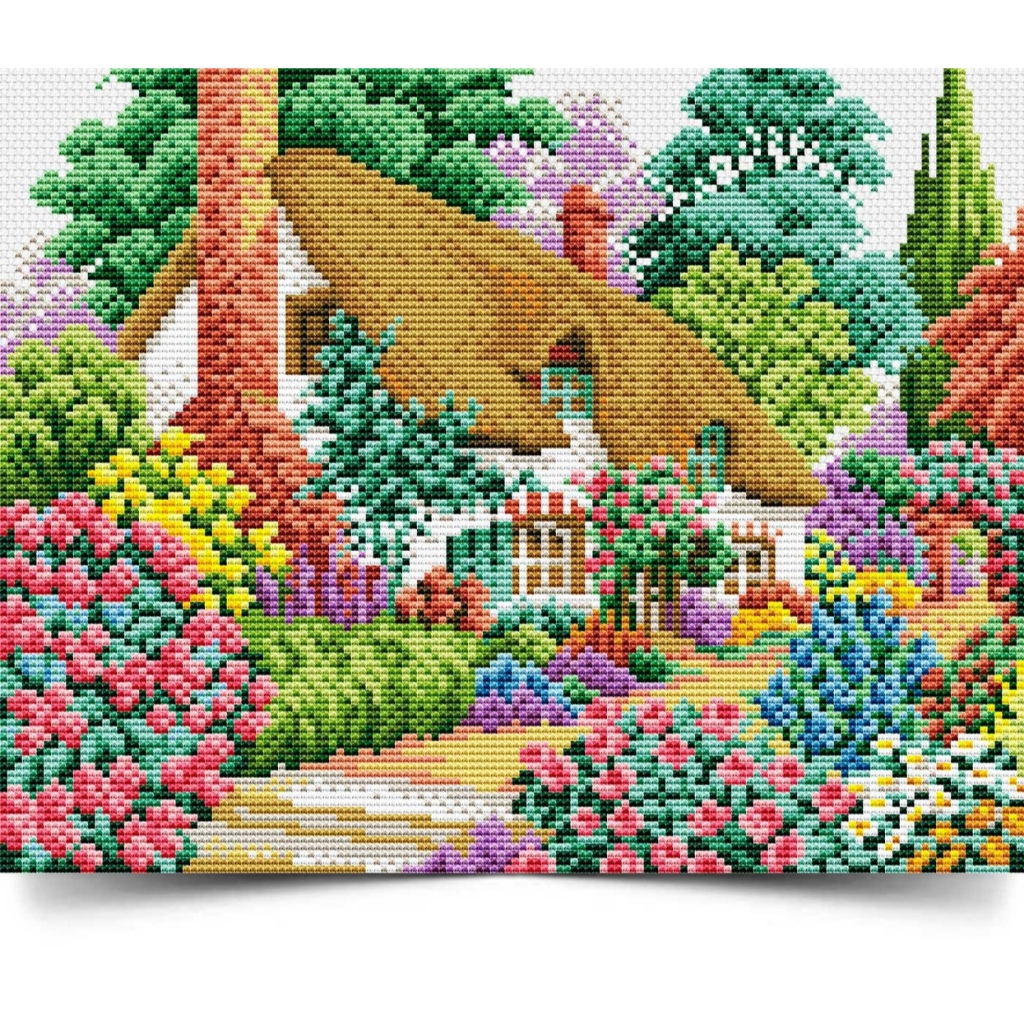FLOWER YARD CROSS STITCH PATTERN | Shopee Philippines