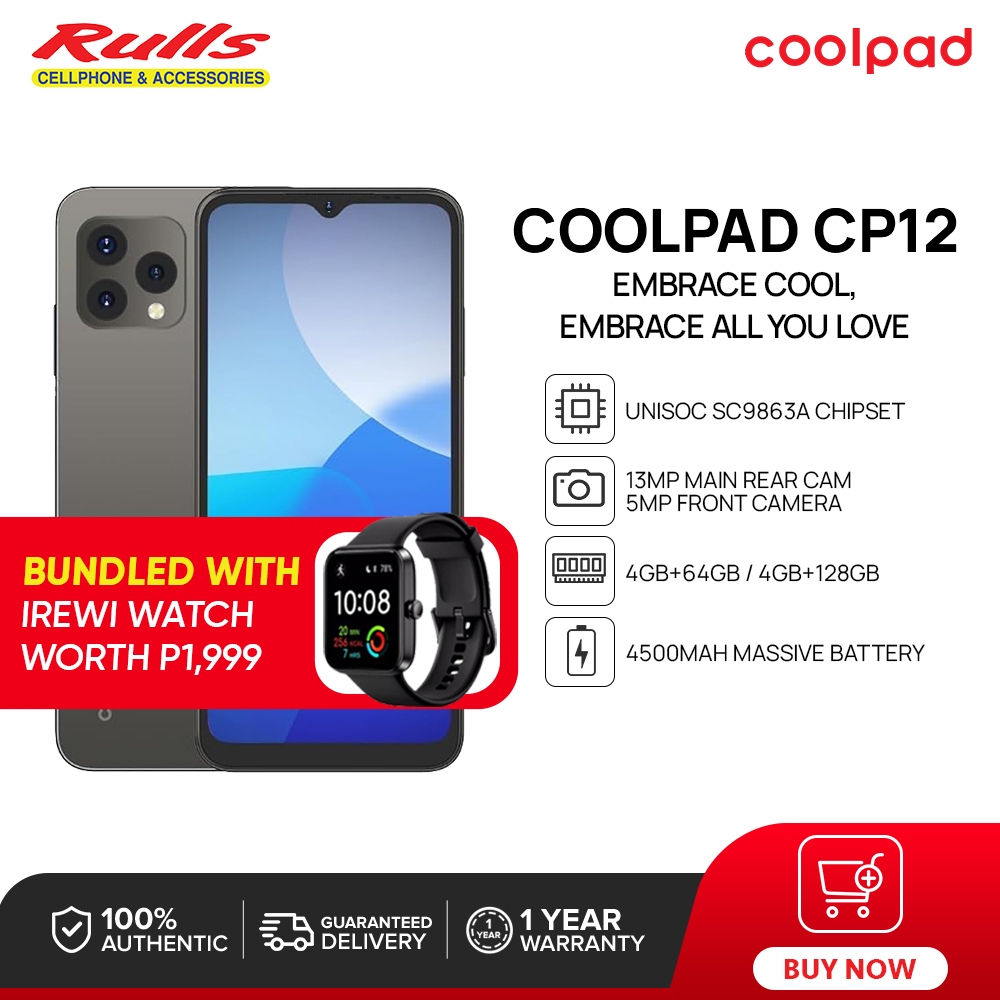 COOLPAD CP12 Smartphone | 4GB+64GB / 4GB+128GB | Unisoc