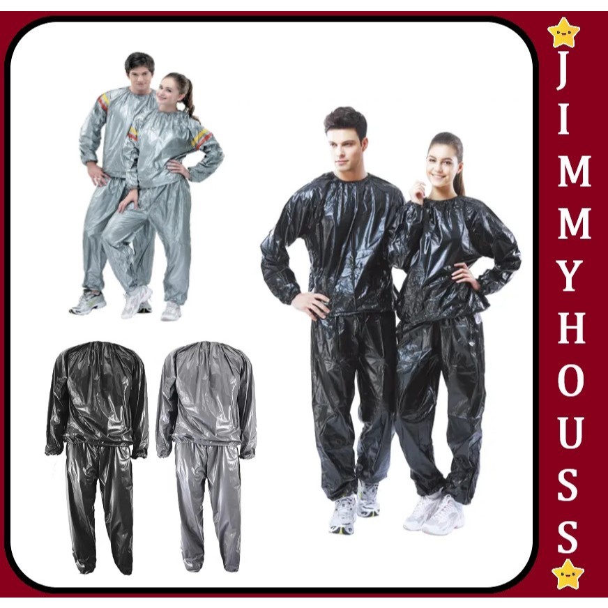 Combinaison Sauna JJ PRIME - Vêtement Transpiration Homme/Femme Pour Perte De Poids Rapid - Taille M (Poitrine 37-39")