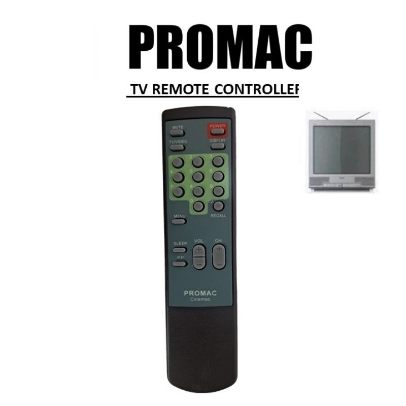 Huayu Universal Replacement Remote Control for PROMAC Brand CRT/OLD TV ...