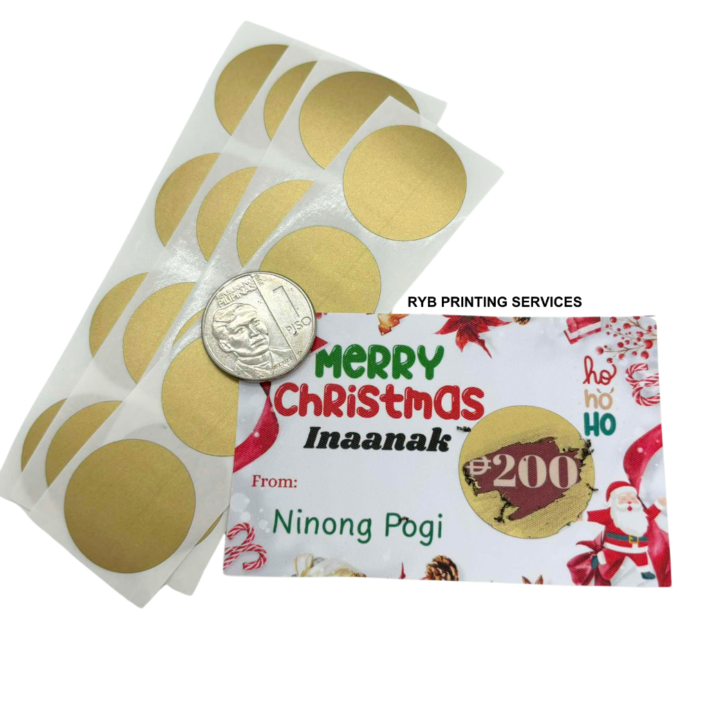 40pcs Retail Scratch Sticker for Scratch Card for Games Christmas Party ...
