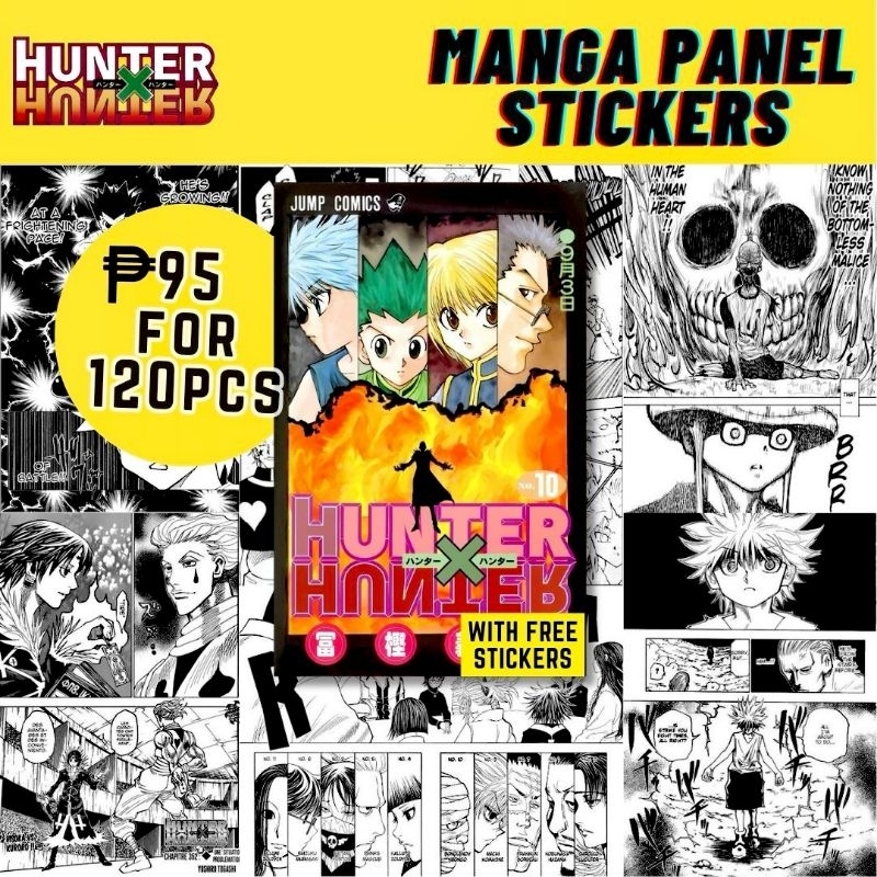MANGA PANEL WATER RESISTANT STICKERS - HUNTER X HUNTER | Shopee Philippines