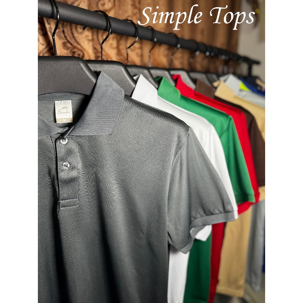 Simple Rush Fashion Solid Color Drifit Polo Shirt 180 GSM