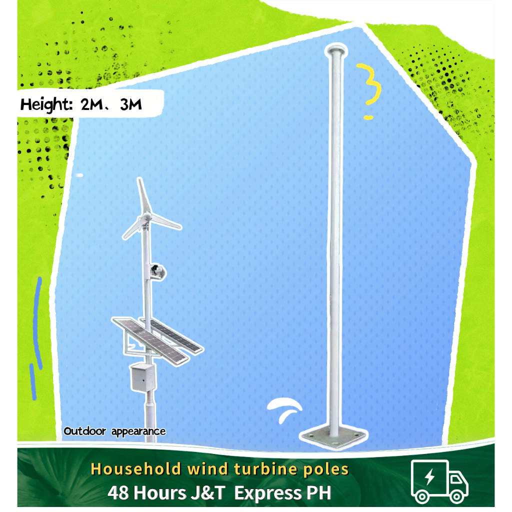 Household wind turbine poles, upright poles, support poles, monitoring ...