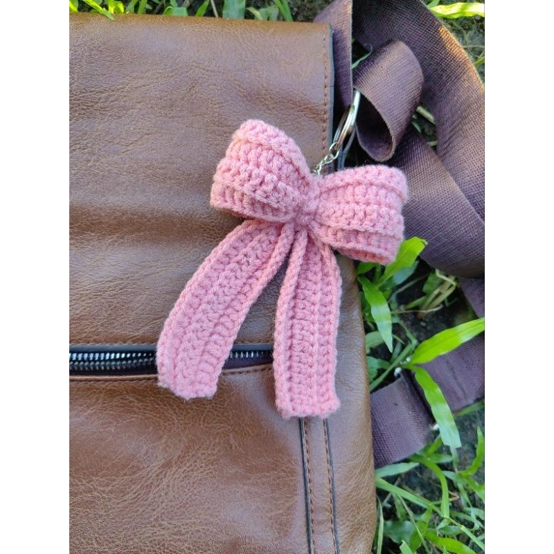 Ribbon Keychain Crochet (version 2) | Shopee Philippines