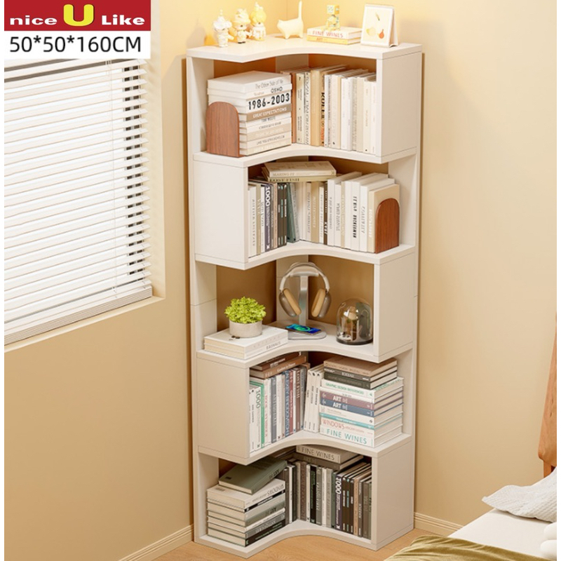 Creative multi-layer corner bookshelf floor rack living room corner ...