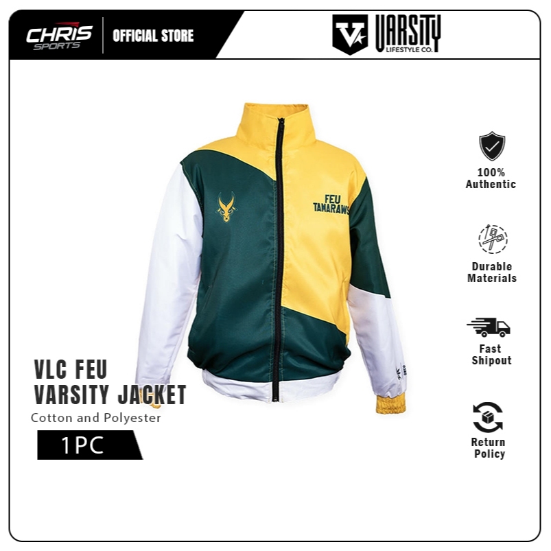 UAAP Merchandise FEU Varsity Jacket Durable and Quality Unisex | Shopee ...