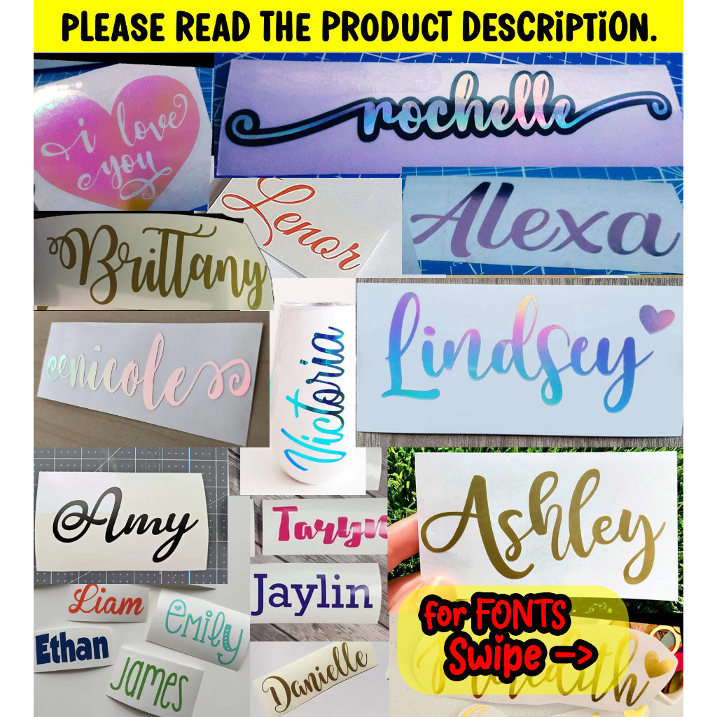 Cheapest Custom Name Sticker Waterproof Personalized Decal Vinyl Mug ...