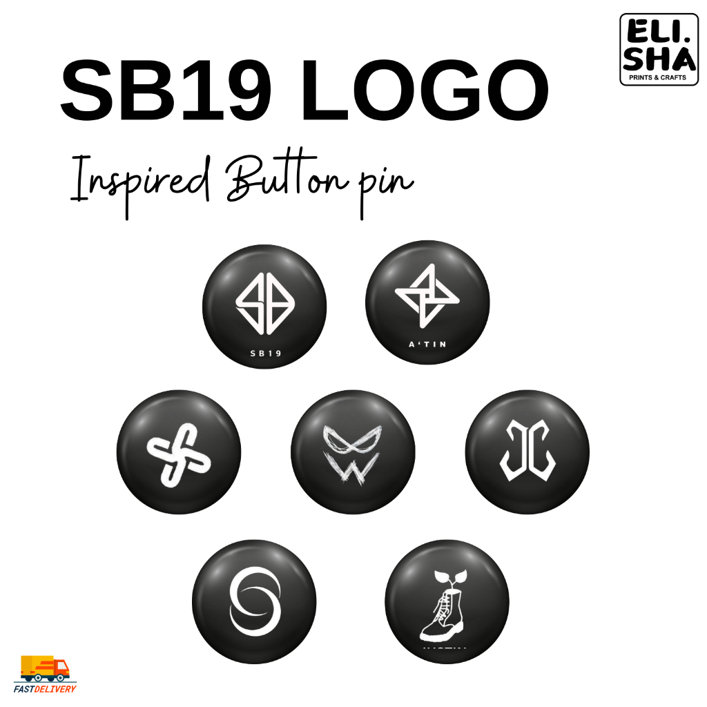 Quality SB19 Logo Inspired Button Pin (32mm) * P-POP Inspired | Shopee ...