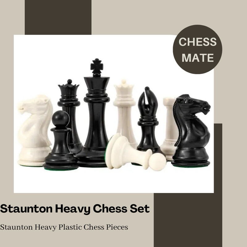 Chessmate ® • Staunton heavy chess set (pieces only) | Shopee Philippines