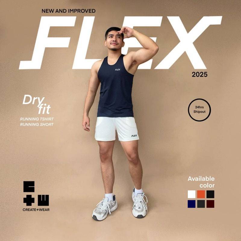 CREATE PLUS WEAR FLEX SANDO AND SHORT GYM WEAR SPORTWEAR | Shopee ...
