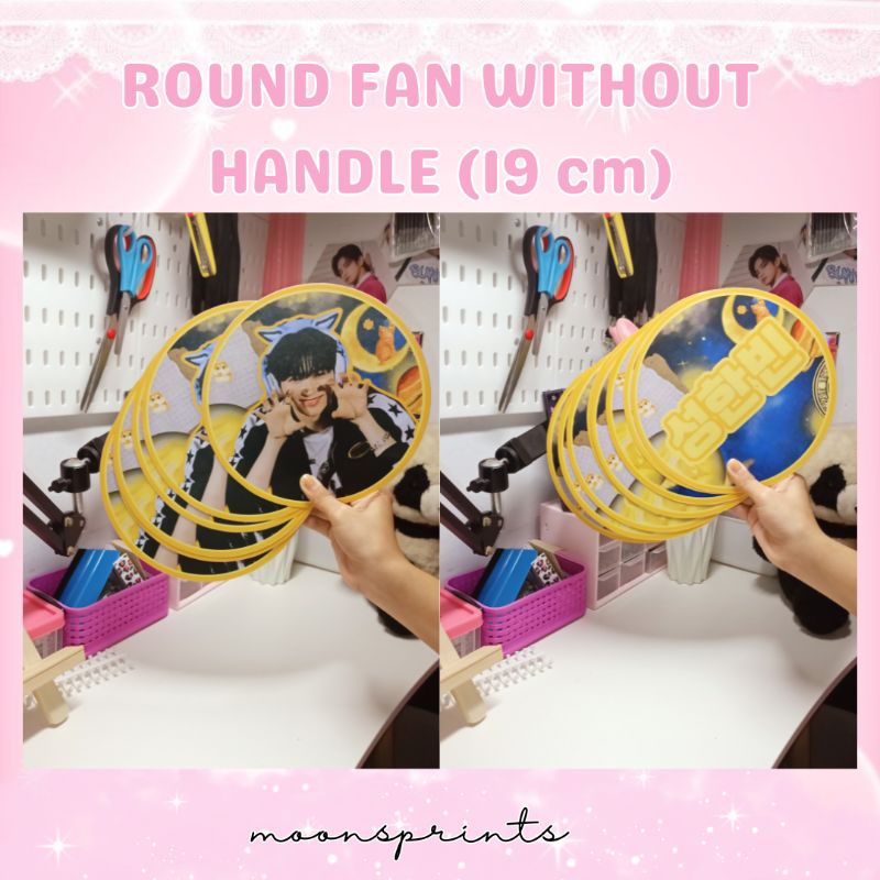 Customized Round fan Without Handle | 3 pcs Minimum | Shopee Philippines
