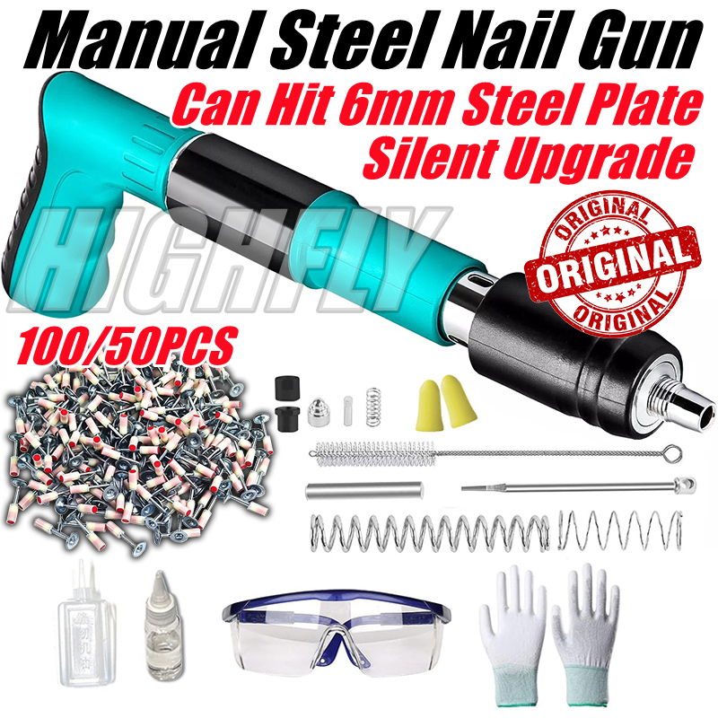 【COD】Original Manual Steel Nail Gun For Concrete Rivet Tool Rivet Gun ...