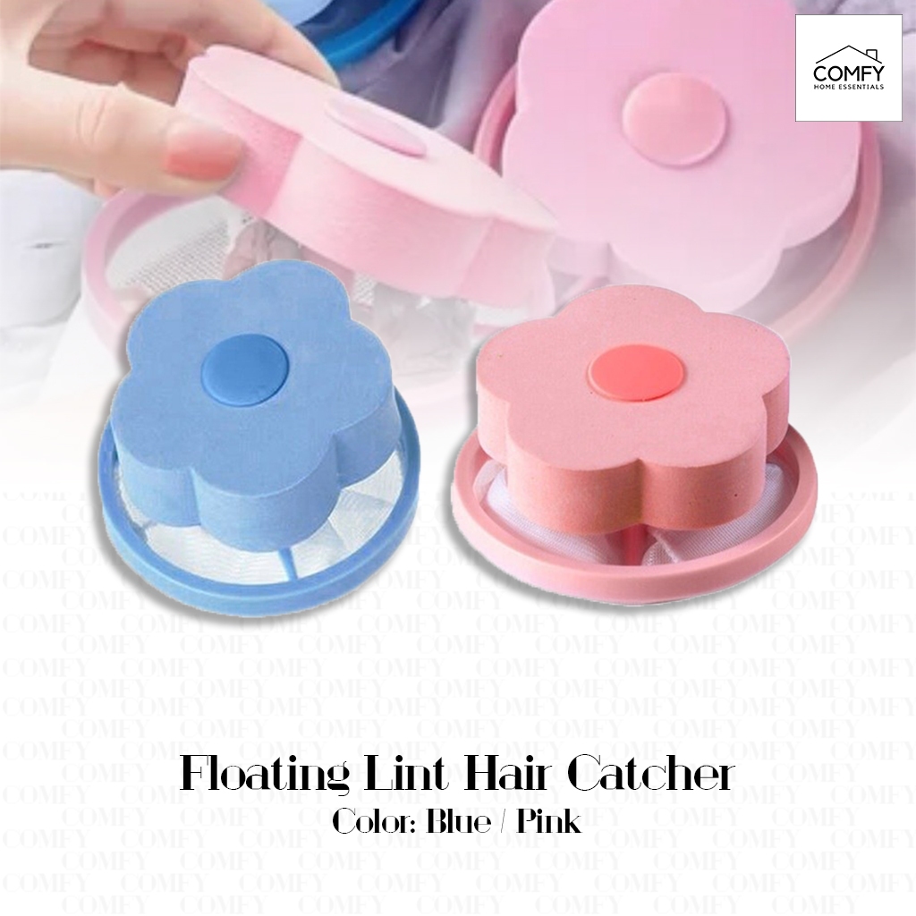 (PER PIECE) Floating Lint Hair Catcher Reusable Washing Machine Laundry ...